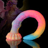 Eel Blue Yellow Purple Luminous Dildo - Tentacle Dildo