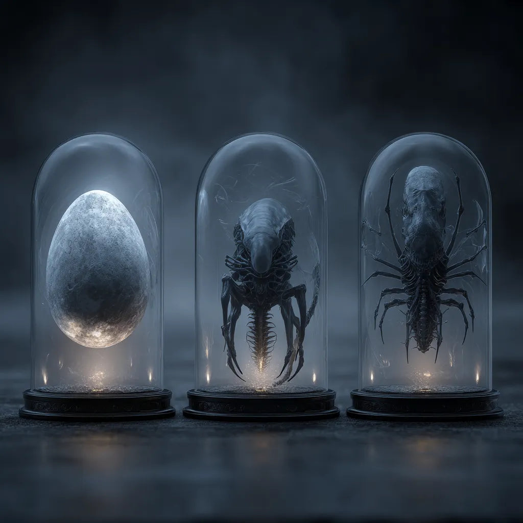 Complete collection of extraterrestrial phallic specimens and textured alien artifacts - The Cult of Bliss