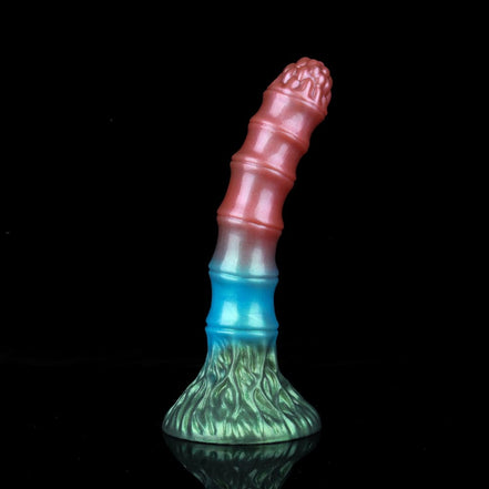 Spring Bamboo Shoots Red Blue Green Electric Vibrating Dildo