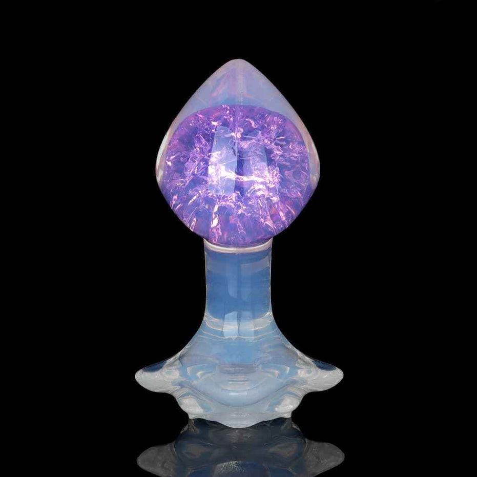 SPECIMEN-214: Peach Crystal Butt Plug | Voluptuous Tapered Design | Custom Luxury Accessories (Size M/L)