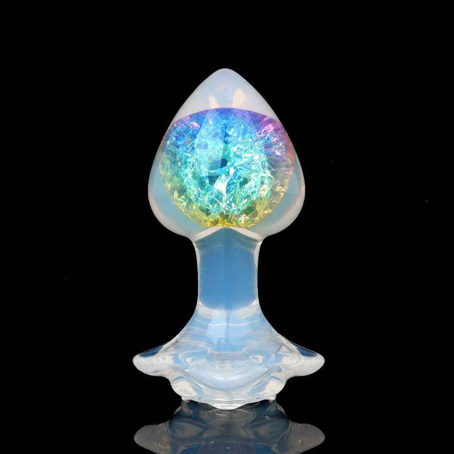 SPECIMEN-214: Peach Crystal Butt Plug | Voluptuous Tapered Design | Custom Luxury Accessories (Size M/L)