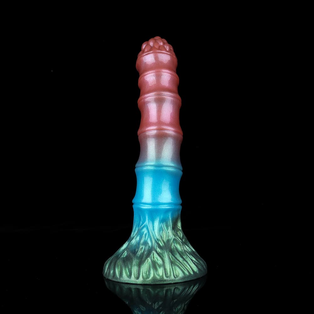 Spring Bamboo Shoots Red Blue Green Electric Vibrating Dildo
