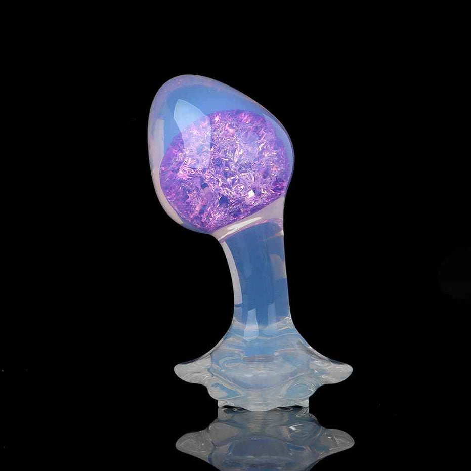SPECIMEN-216: Wry Neck Crystal Butt Plug | Curved Ergonomic Design | Custom Luxury Accessories (Pink/Mixed/Purple/Blue)