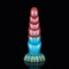 Twisted Red Blue Green Electric Vibrating Dildo