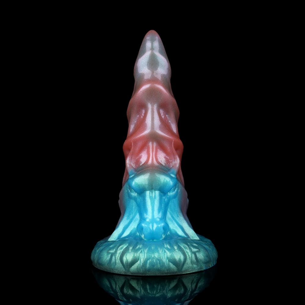 Bullhorn Red Blue Green Electric Vibrating Dildo