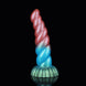 Twisted Red Blue Green Electric Vibrating Dildo
