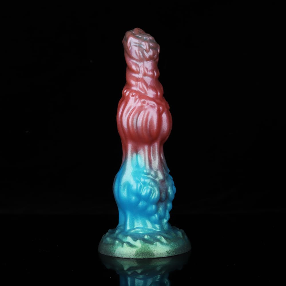 Dog Red Blue Green Electric Vibrating Dildo