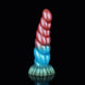 Twisted Red Blue Green Electric Vibrating Dildo