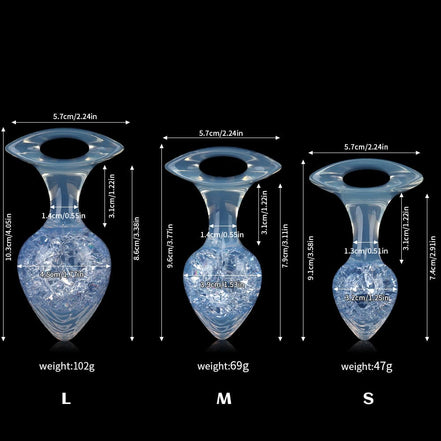 Heart Crystal Butter Plugs