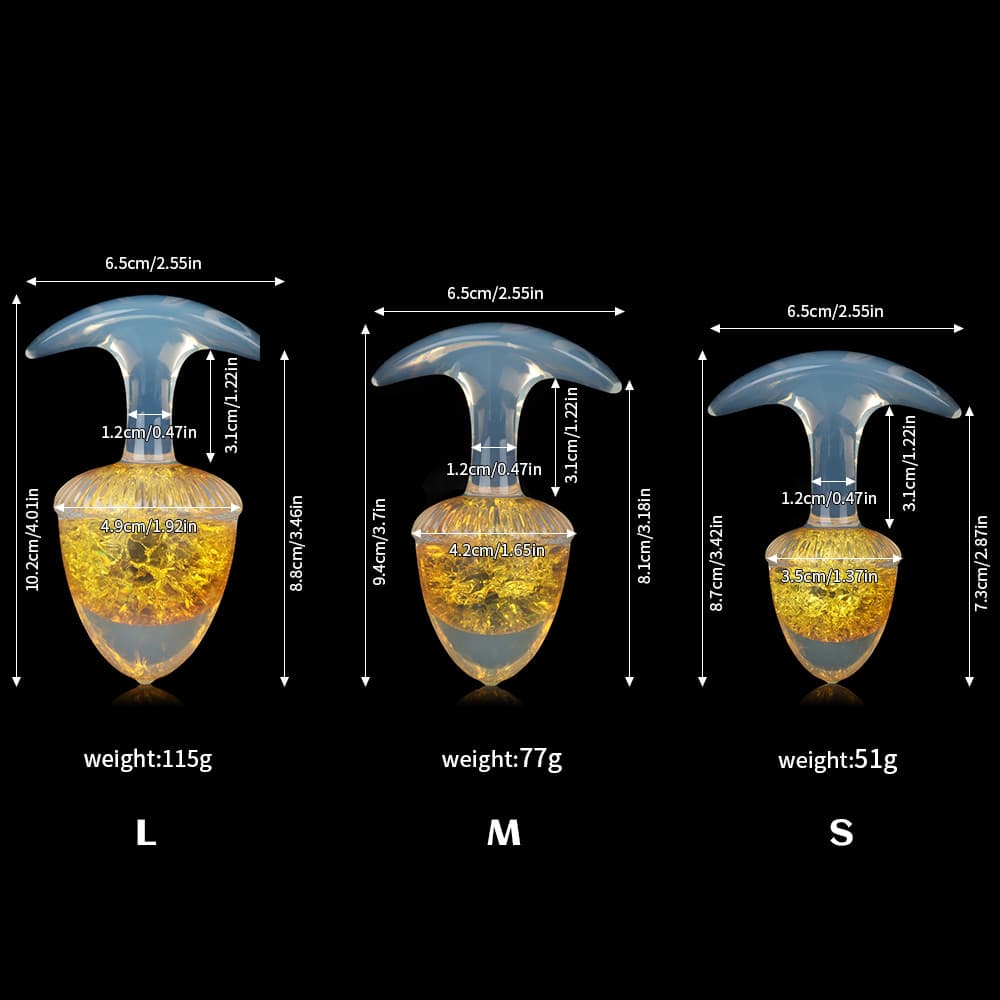 Chestnut Crystal Butter Plugs - 9 Colors