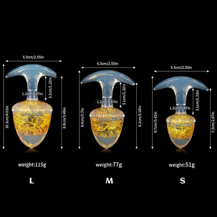Chestnut Crystal Butter Plugs - 9 Colors