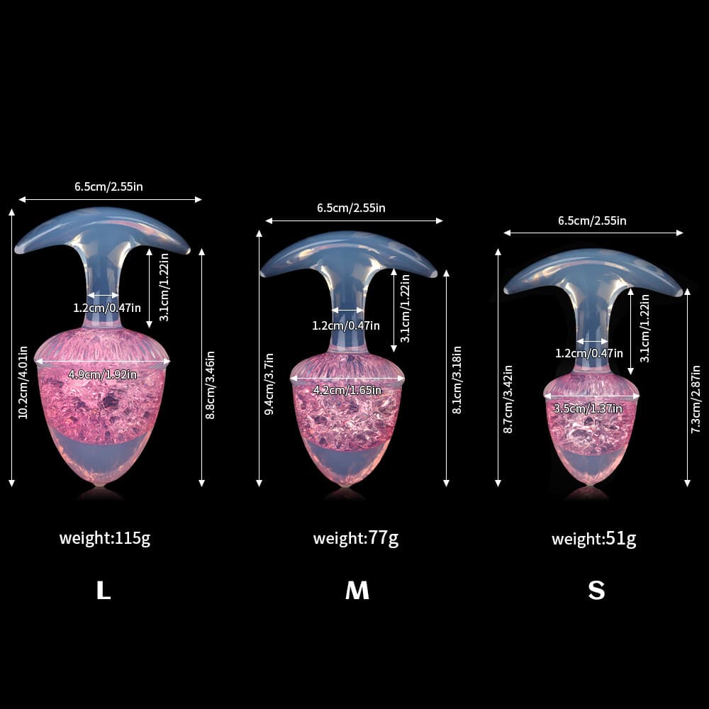 Chestnut Crystal Butter Plugs - 9 Colors