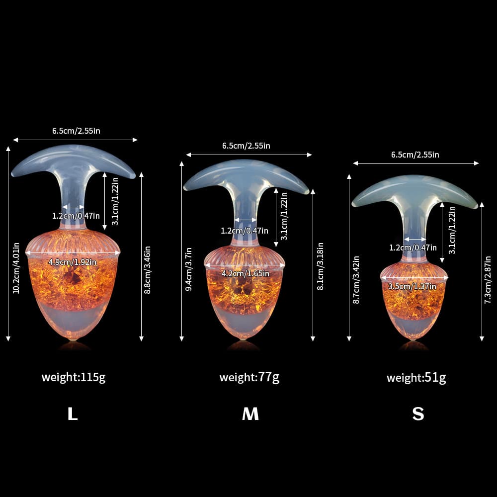 Chestnut Crystal Butter Plugs - 9 Colors
