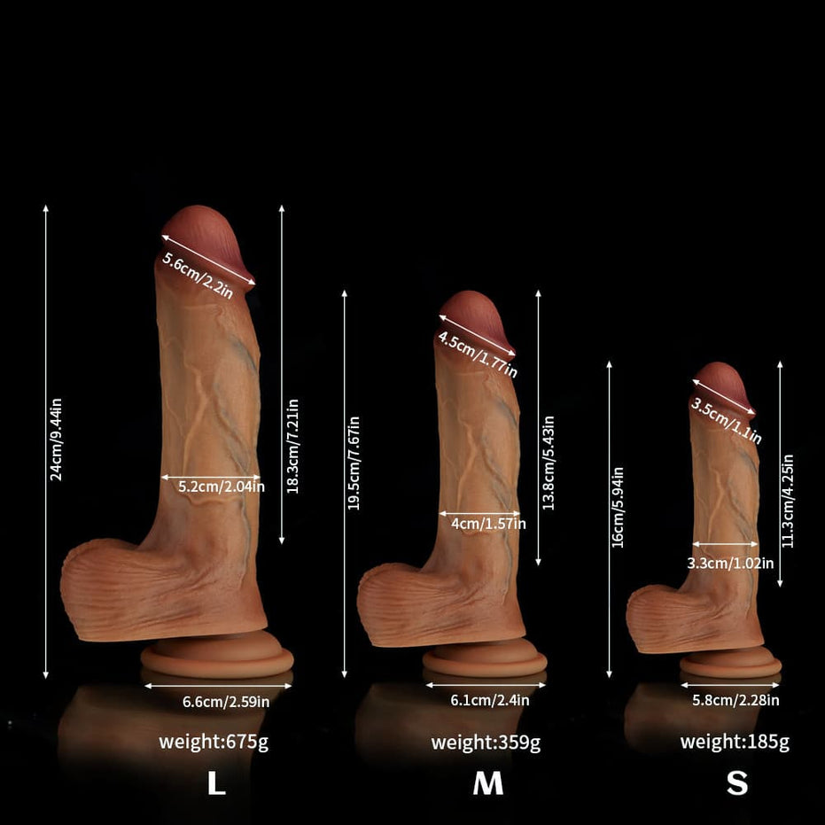 FZ44- Realistic Dildos - 3Sizes