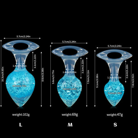 Heart Crystal Butter Plugs