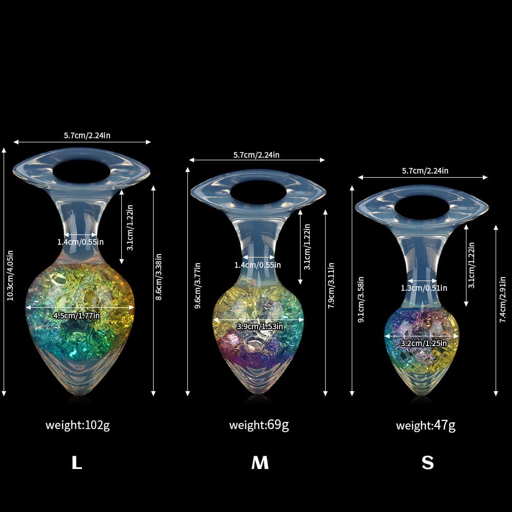 Heart Crystal Butter Plugs