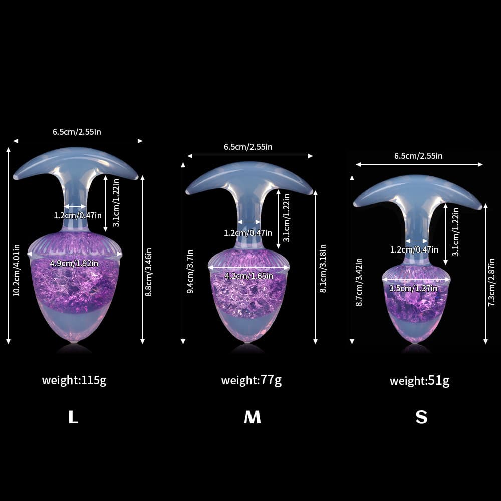 Chestnut Crystal Butter Plugs - 9 Colors
