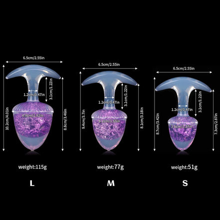 Chestnut Crystal Butter Plugs - 9 Colors