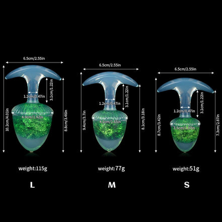 Chestnut Crystal Butter Plugs - 9 Colors