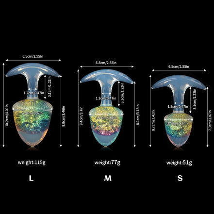Chestnut Crystal Butter Plugs - 9 Colors