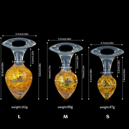Heart Crystal Butter Plugs