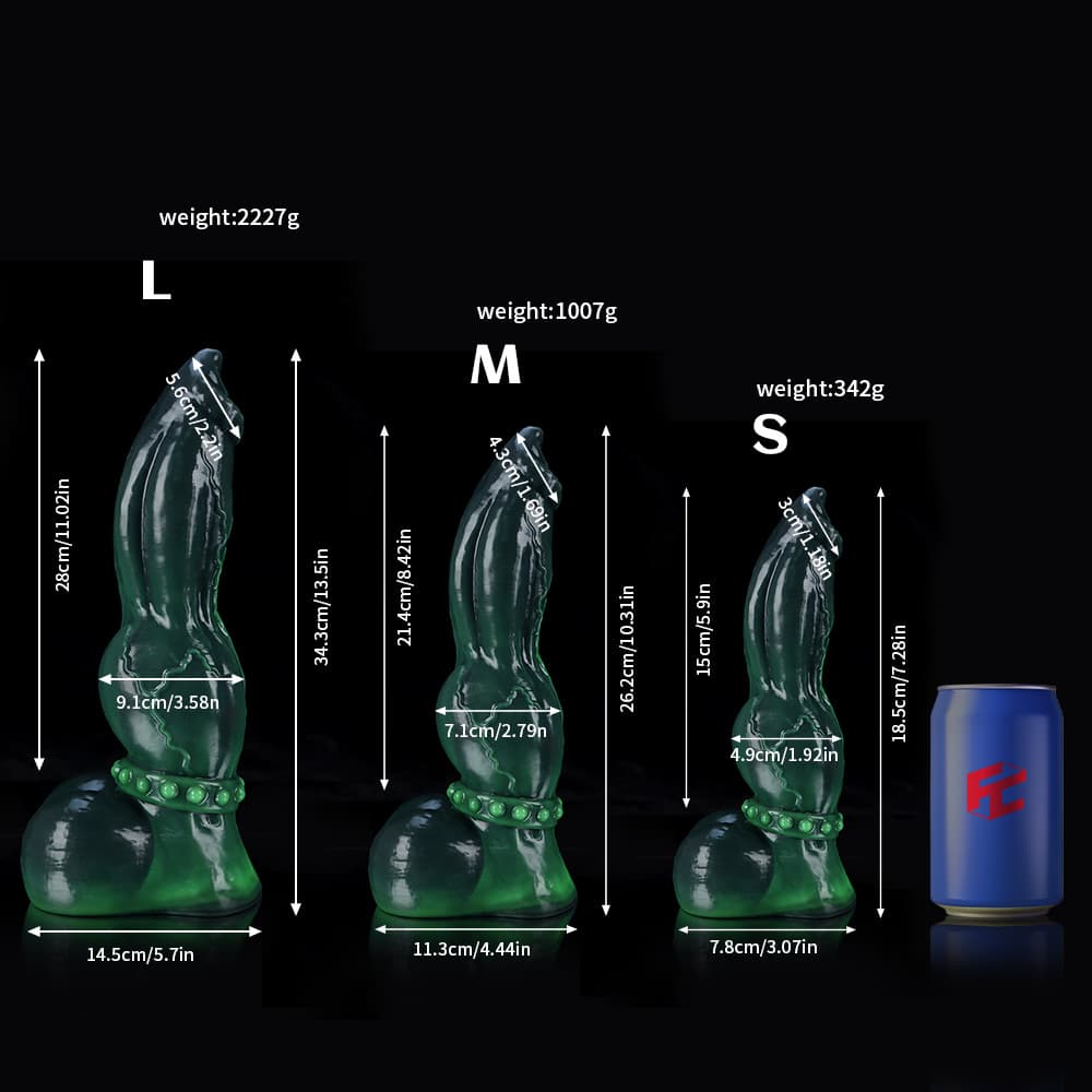 Venom Green Knot Dildo