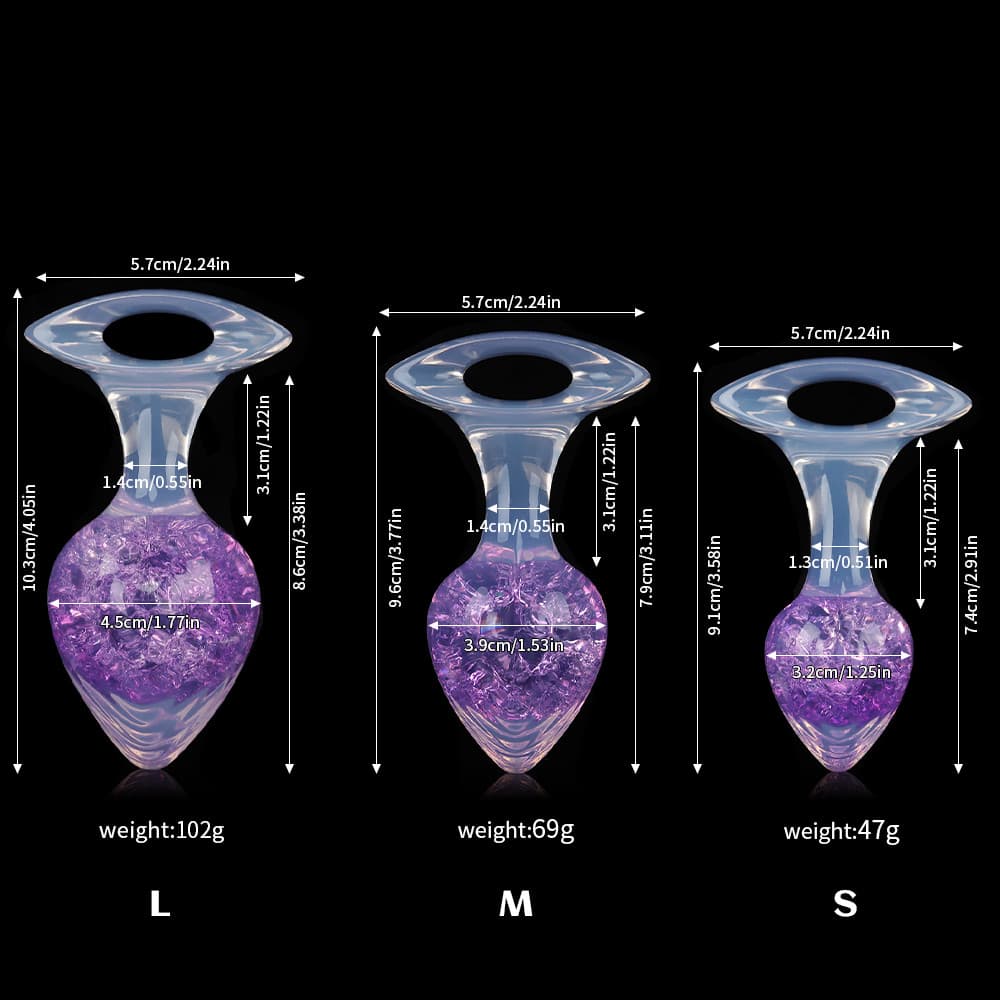Heart Crystal Butter Plugs