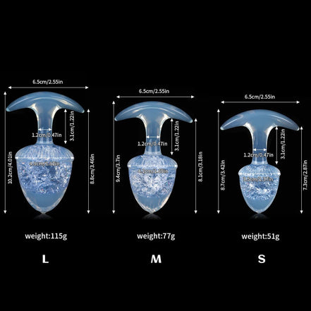 Chestnut Crystal Butter Plugs - 9 Colors