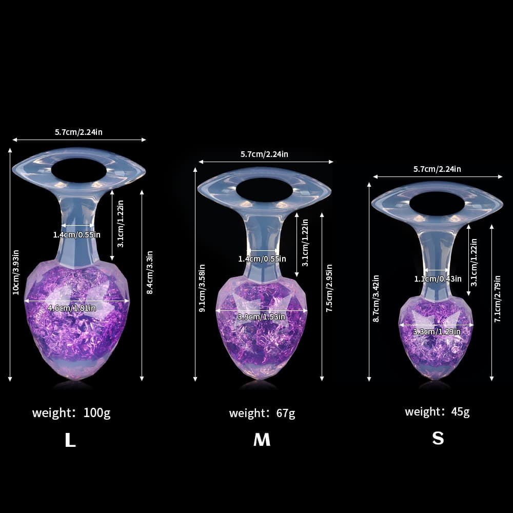 Diamond Crystal Butter Plugs - 9 Colors