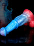 White Colt Blue Red  Fantasy Dildo-Knot Dildo