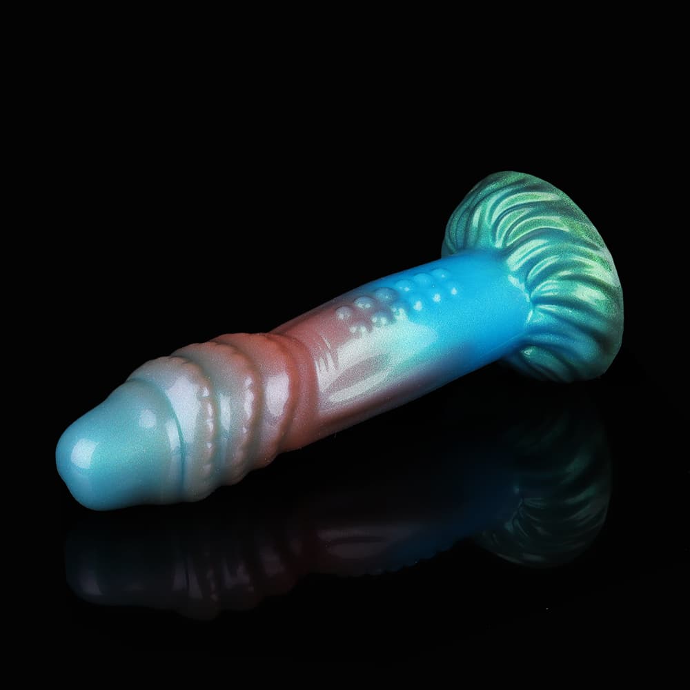 Tap Red Blue Green Electric Vibrating Dildo