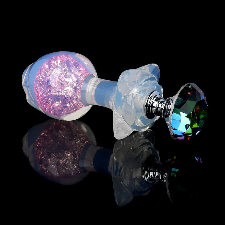 Flower Crystal Butt Plugs (Optional Accessories)