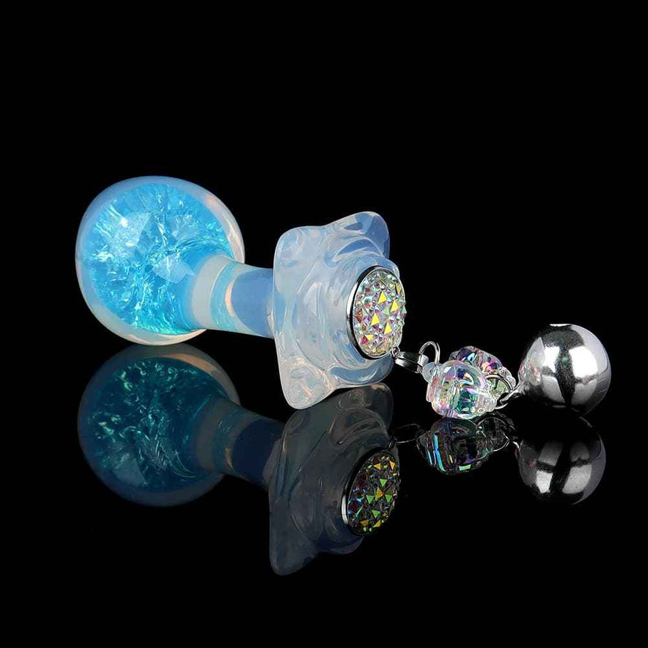 SPECIMEN-216: Wry Neck Crystal Butt Plug | Curved Ergonomic Design | Custom Luxury Accessories (Pink/Mixed/Purple/Blue)