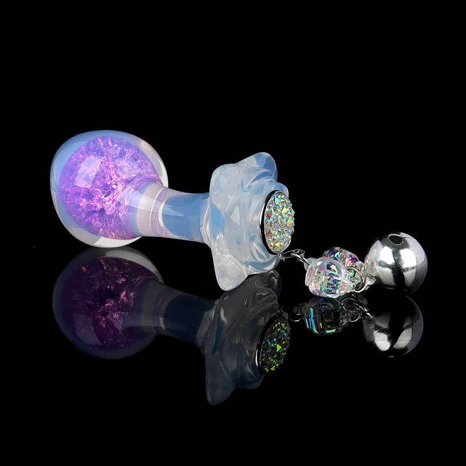 SPECIMEN-216: Wry Neck Crystal Butt Plug | Curved Ergonomic Design | Custom Luxury Accessories (Pink/Mixed/Purple/Blue)