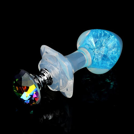 Peach Crystal Butt Plugs (Optional Accessories）