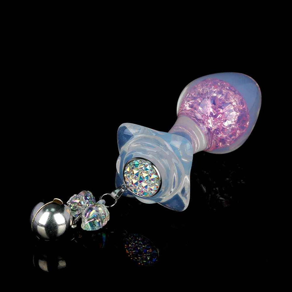 SPECIMEN-216: Wry Neck Crystal Butt Plug | Curved Ergonomic Design | Custom Luxury Accessories (Pink/Mixed/Purple/Blue)
