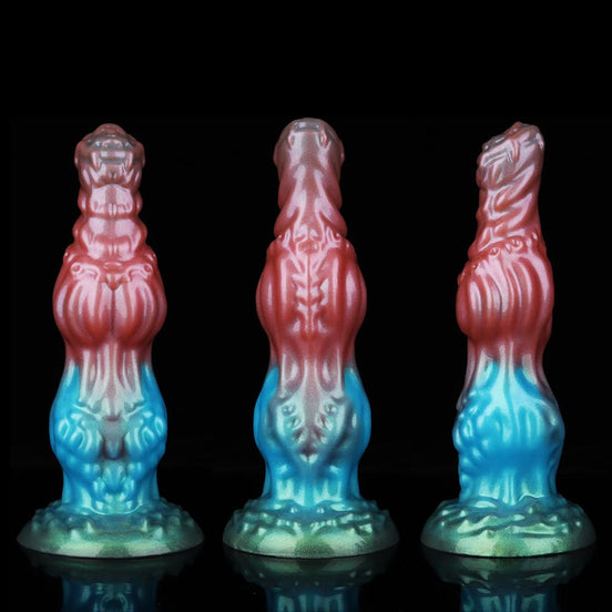 Dog Red Blue Green Electric Vibrating Dildo