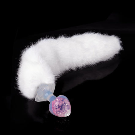 Peach Crystal Butt Plugs (Optional Accessories）
