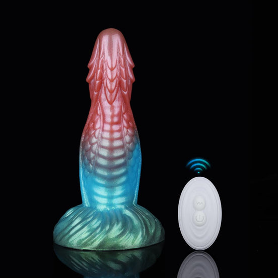 Kirin Red Blue Green Electric Vibrating Dildo