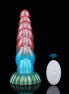 Twisted Red Blue Green Electric Vibrating Dildo