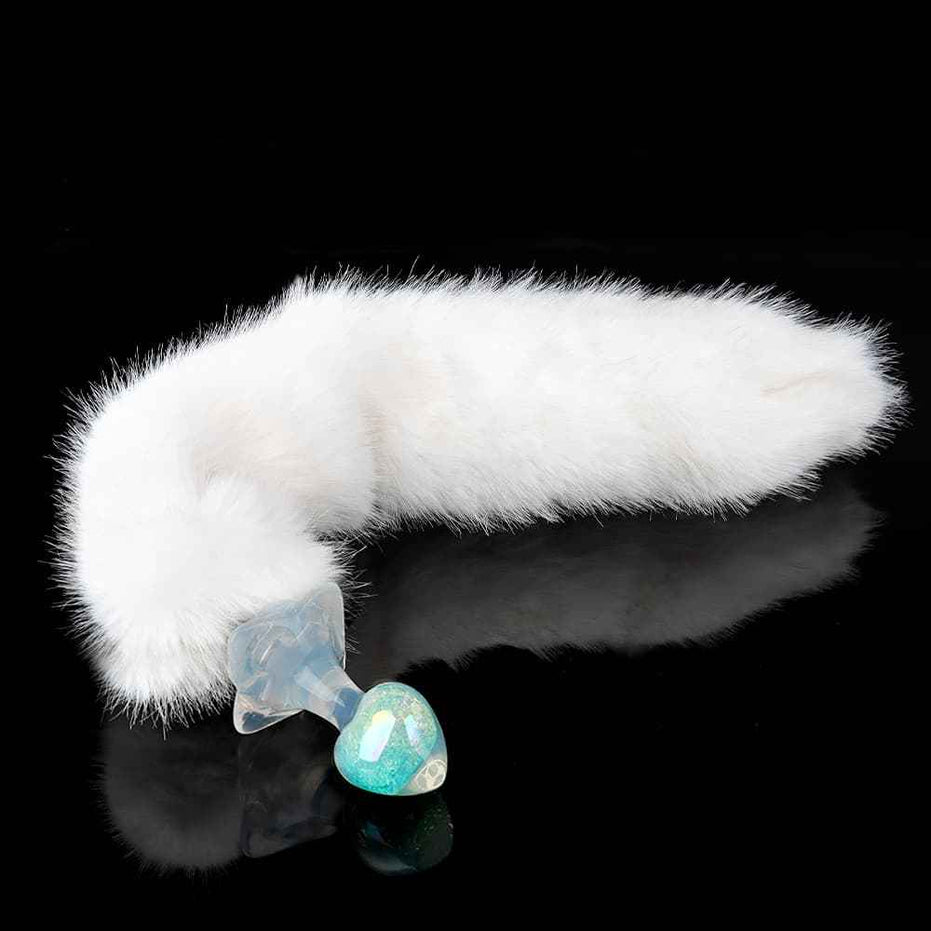 SPECIMEN-215: Small Heart Crystal Butt Plug | Delicate & Discreet Design | Custom Luxury Accessories (Pink/Teal)