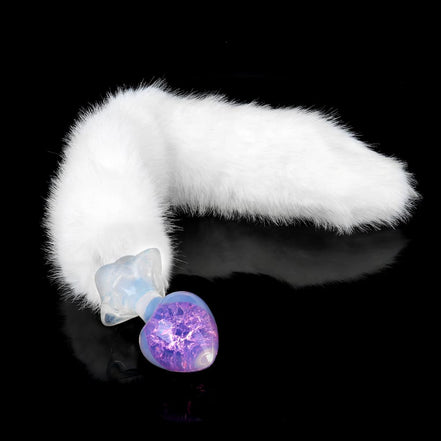 Peach Crystal Butt Plugs (Optional Accessories）