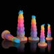 Sphinx Blue Yellow Purple Fantasy Dildo-Knot Dildo-Glow In The Dark Dildo