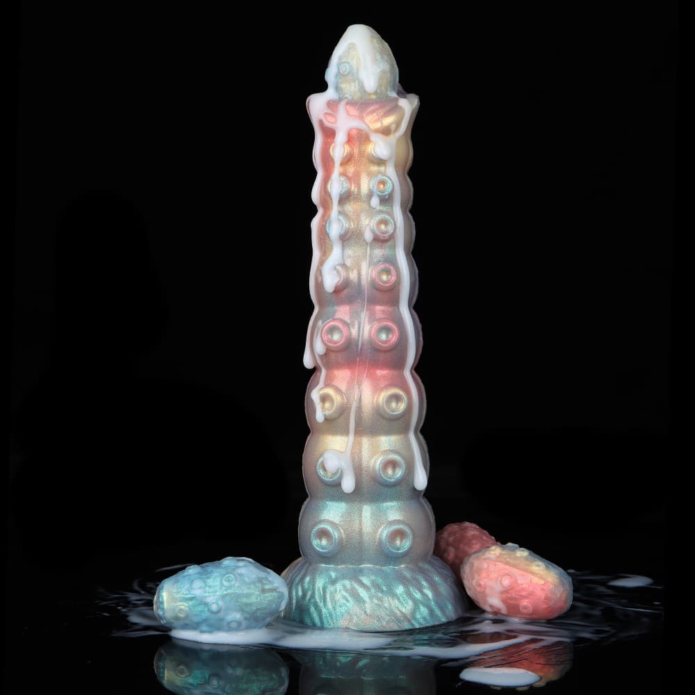 ADAIR  Colorful Inflatable Ovipositor Dildo （4 Eggs）