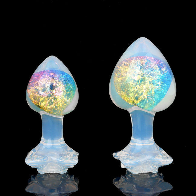 Peach Crystal Butt Plugs (Optional Accessories）