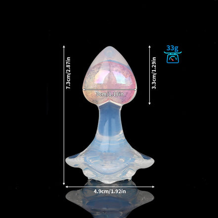 Small Heart  Crystal Butt Plugs (Optional Accessories）