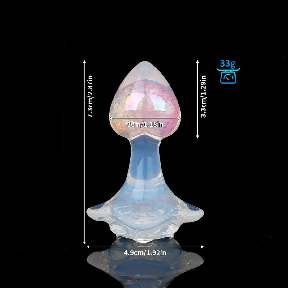 Small Heart  Crystal Butt Plugs (Optional Accessories）