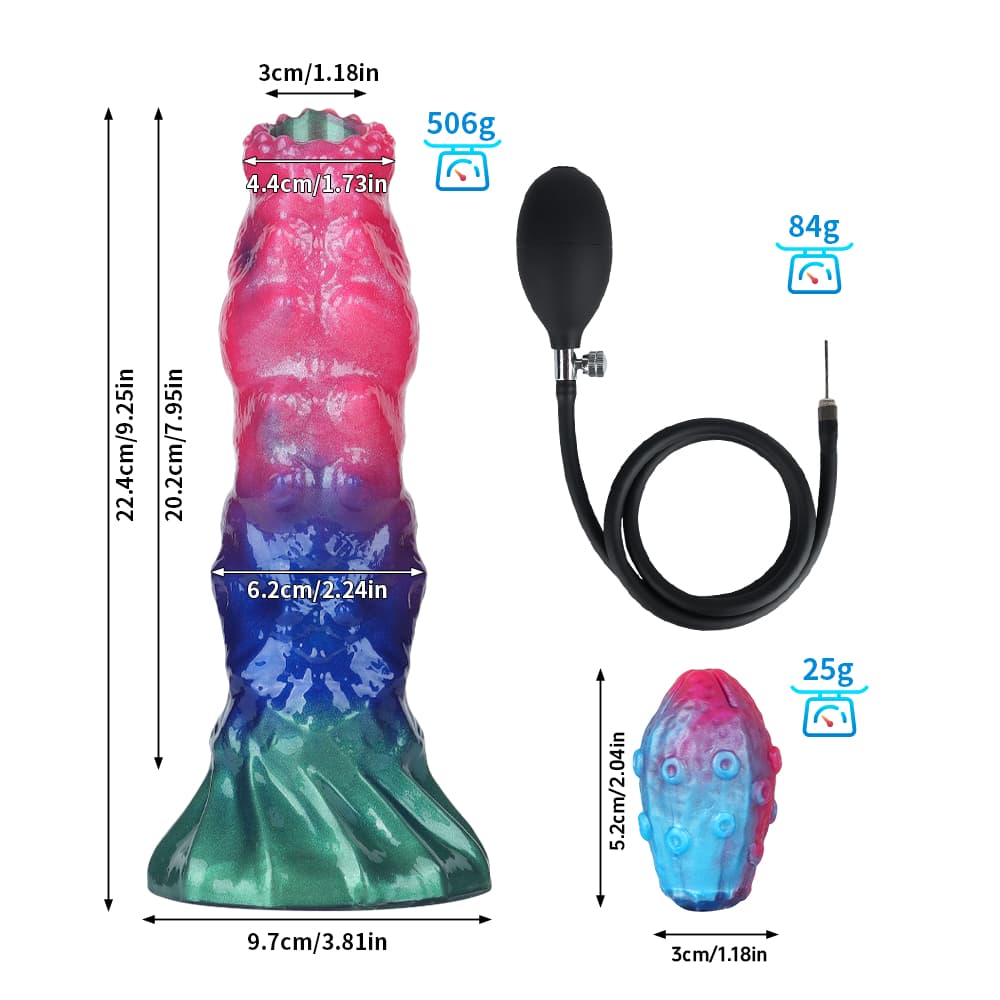 Clifford Inflatable Ovipositor Dildo （4 Eggs）