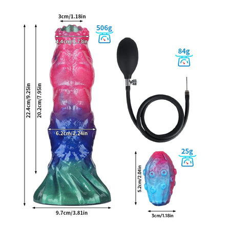Clifford Inflatable Ovipositor Dildo （4 Eggs）