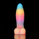 White Zephyr Blue Yellow Purple Dildo - Knot Dildo